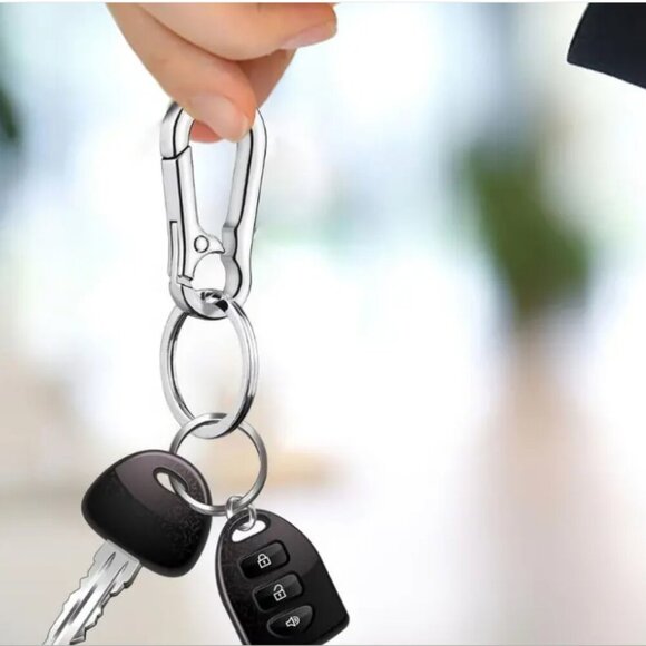 Stainless Steel Buckle Belt Keychain Keyring Holder - Picture 2 of 3